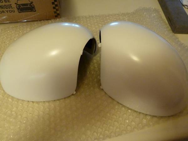 MINI COOPER MIRROR CAPS, HIGH GLOSS WHITE 1