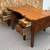 Antique Solid Oak Partners Desk stamped CFM Seaforth 7803 3 thumbnail