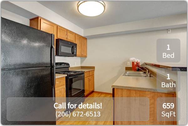 $1,755 / 1br - 659ft2 - Amazing views and serene living can be yours! 1 Bd, 1 Ba, 659 SqFt! (Shoreline - Shoreline Park and Ride)64031137179267122