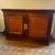 Antique Early 20th Century Console Wood Cabinet Originally Used at Post Office 3 thumbnail