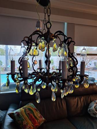 FRENCH ANTIQUES + CHANDELIER MID CENTURY 1