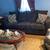 Raymour and Flanagan Sofa and Loce Seat Blue 1 thumbnail