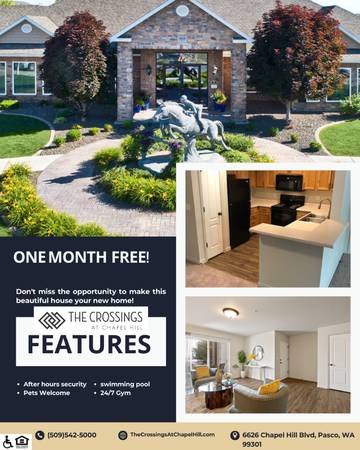 $1,399 / 1br - 904ft2 - ONE MONTH FREE SPECIAL & LOWER PRICES (6626 Chapel Hill Blvd, Pasco, WA)63903538561410120