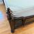 Raymour & Flanigan King Mahogany Bed Frame + 1 Side Table + Box Spring 5 thumbnail