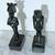 2 BEAUTIFUL VINTAGE BRONZE EGYPTIAN STATUES DEPICTING ANCIENT DEITIES 3 thumbnail