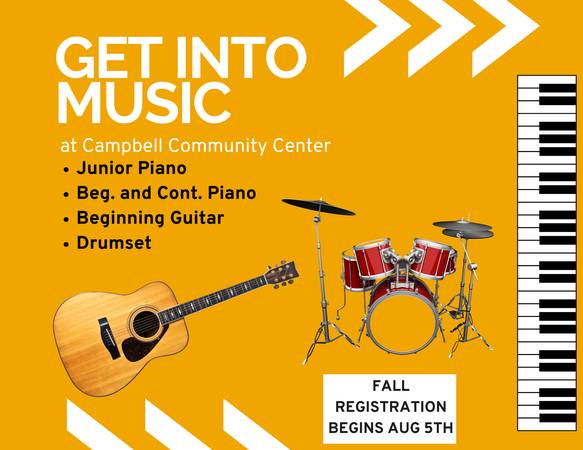 Fall Group Music Lessons at Campbell C.C.  Enrollment has begun! 1