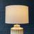 Mid-Century Modern Ceramic Table Lamp w/ Geometric Zig-Zag Pattern, c. 5 thumbnail