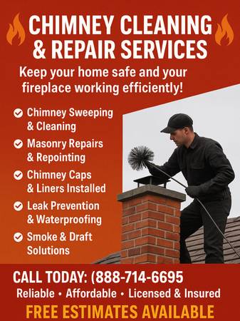 1 FREE ESTIMATES!! FOR ALL YOUR CHIMNEY NEEDS! CONTACT US!!! 1