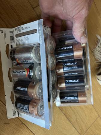 16 D batteries 1