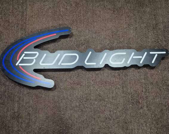 Large Plastic Bud Light sign 1