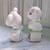 Vintage Mid-Century Anthropomorphic Puppy & Pig Ceramic Figurine Pair 3 thumbnail