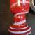 Hypnotic European Opalescent Red Art Glass Vintage Vase 7 thumbnail