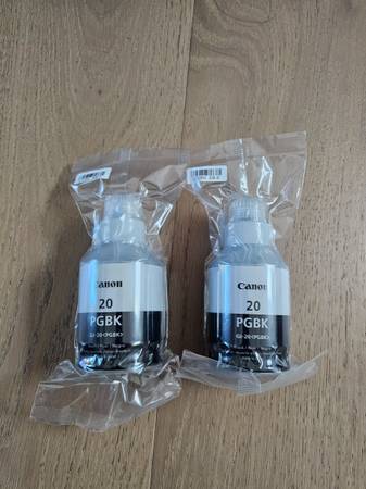 New Canon GI-20 Pigment Black Ink Bottle for MegaTank (2 bottles) 1