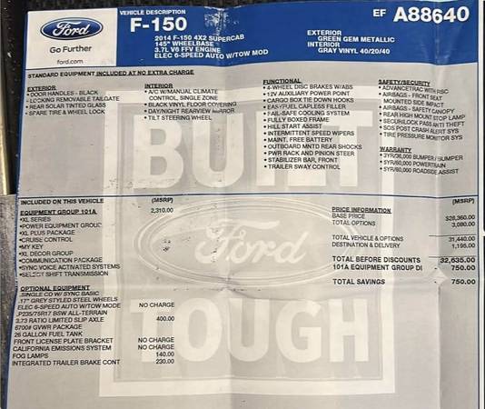 2014 Ford F150 2X4 XL - Photo 10