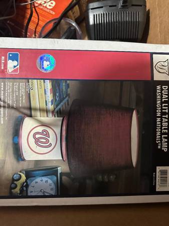 New Dual Washington Nationals Table Lamp 1