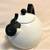 White & Black Enamel Whistling Tea Kettle 4 thumbnail