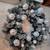 36" Snow Flocked Xmas Wreath White Ornaments Silver Glitter Pinecones 4 thumbnail