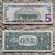 Two 2013 fancy serial number Federal Reserve Bank $5 & $51 STAR notes 2 thumbnail