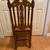 Antique solid oak chair made in Belgium 2 thumbnail