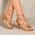 New - Women's Satin Salsa Dance Heels, Size 9.5 1 thumbnail
