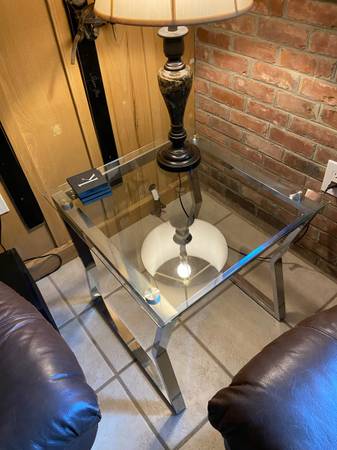 Glass tables ( coffee with matching end) 1