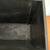 Mid Century Trash Can /Bin Plastic Black w/Wood Grain Look 7 thumbnail