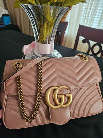 Gucci GG Marmont Large Metelasse Leather Bag 1