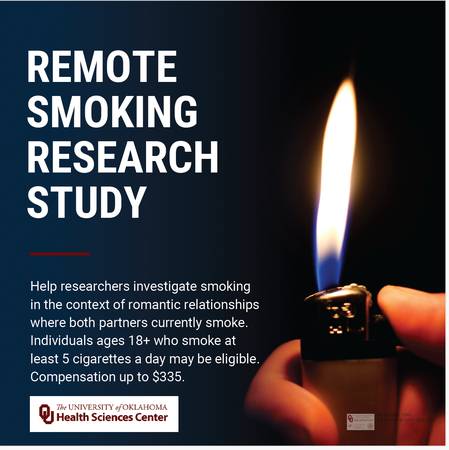 Virtual Research Study for Couples who Smoke Cigarettes 1