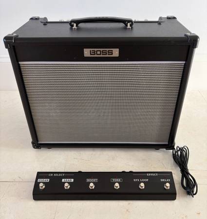 Boss Nextone Stage amp with Boss GA-FC 6 button footswitch MINT 1