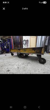 Vintage steel cart 1