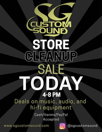Sale TODAY 10/7!! Tons of music and audio gear. 1
