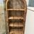 Vintage Mid Century Arched Rattan Etagere Bookshelf Bookcase 1 thumbnail