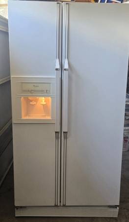 Whirlpool side by side refrigerator freezer 35.5  inches wide 1
