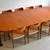 Extra-long Danish teak extendable dining set (table, ten chairs) 1 thumbnail