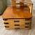 Paul Frankl Mahogany & Rattan Tiered Square End/Coffee Table 2 thumbnail