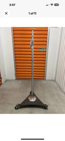 Vintage Atlas Sound Studio Microphone Stand with Wheels 1
