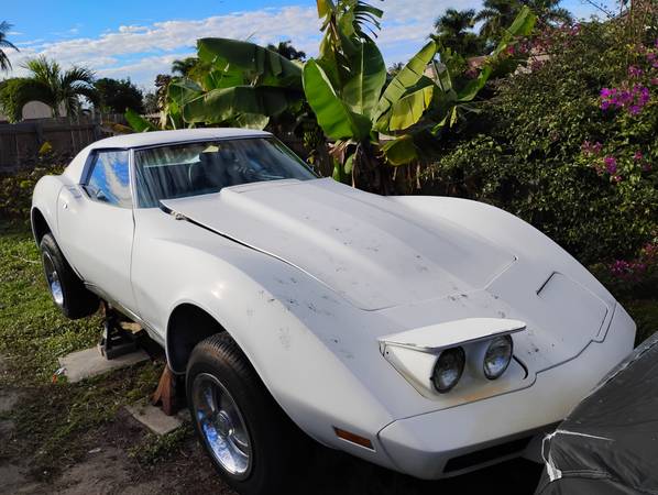 1975 Corvette T-Top Hardtop 4-Speed manual AC option Barn Find 1