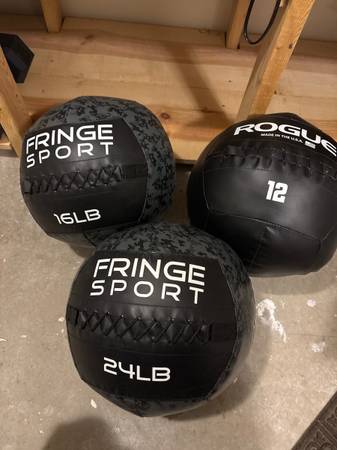 Fringe and Rogue Medicine Balls and Rack 1