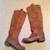 STEVE MADDEN TALL BROWN DISTRESSED LEATHER BOOTS Sz 7 7.5 1 thumbnail