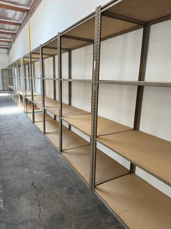 4 Tier Heavy Duty Storage Racks 48 in W x 30 in D Steel Shelving 1