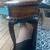 Accent table, real wood, leather top 5 thumbnail