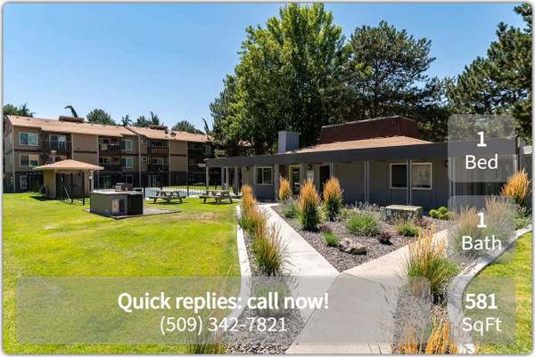 $1,040 / 1br - 581ft2 - ¡Esta oferta no durará mucho! ¡Hermoso de 1 habitación, 1 baño! Ubicación privilegiada. (Kennewick)63829655880067120