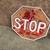 2 Vintage Metal Road Signs "Stop" and " One Way". 10 thumbnail