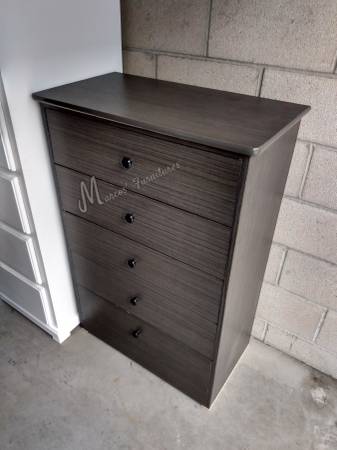 Gray Matte Bedroom Dresser 1