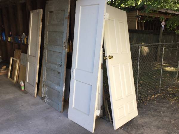 Solid wood antique doors/hardware 1