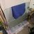 Iron Bistro Table, 0.6-inch Thick Glass Top! New Rust-Oleum Paint! 11 thumbnail