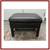 Vintage Chippendale Style Black Leather Arm Chair + Ottoman, Set 8 thumbnail