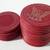 12 Antique Debossed Eagle Red Clay Poker Gambling Chips + 5 Plain 2 thumbnail