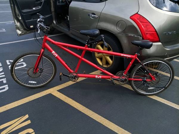 Fiori  Adventura Tandem bike disc brakes 1