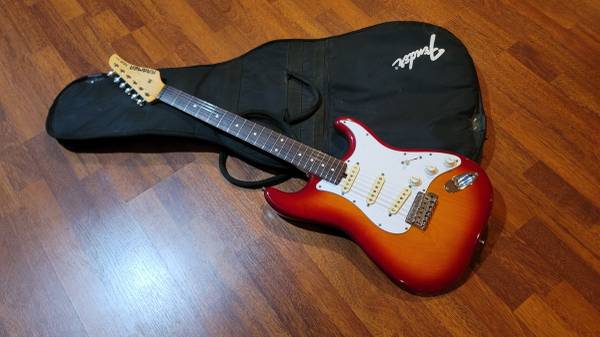 Kramer Focus Classic Strat Style Guitar 80's Made In Japan - Cherry Bu 1